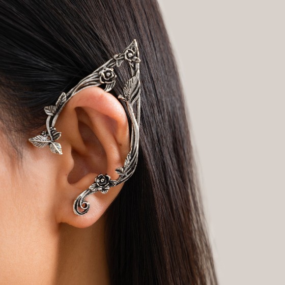 European and American cross-border accessories, INS style elves irregular alloy earrings, punk-style geometric earrings are versatile